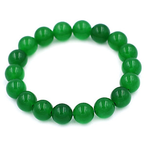 [Mệnh Mộc, Hỏa] Vòng Tay Chuỗi Hạt Đá Thạch Anh Xanh Lá 10 Ly 17 Hạt