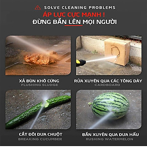 Máy rửa xe mini I Máy rửa xe cao áp - Có áp chống giật - Chống cháy - bản mới 2024