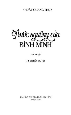 Trước Ngưỡng Cửa Bình Minh