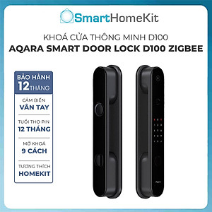 Khóa Thông Minh Aqara D100 Smart Lock Bản Quốc Tế - Khóa Push Pull Tiện lợi, mở cửa bằng vân tay, app - Hàng Chính Hãng