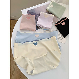 Bộ 5 Quần lót nữ su tim - Quần lót kháng khuẩn cao cấp - Quần lót nữ tàng hình