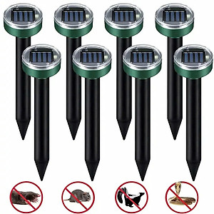 Thiết Bị Đuổi Chuột, Gián, Rắn, Côn Trùng Bằng Sóng Siêu Âm Tự Động Năng Lượng Mặt Trời – Hàng Chất Lượng Cao, An Toàn Tuyệt Đối