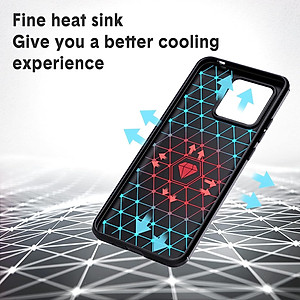 Ốp lưng chống sốc vân kim loại cho Xiaomi Redmi 12C / Poco C55 / Redmi 11A hiệu Likgus (chuẩn quân đội, chống va đập, chống vân tay) - Hàng nhập khẩu