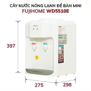 Cây nước nóng lạnh để bàn mini FUJIHOME, máy nước uống nóng lạnh mini tiết kiệm điện - Hàng chính hãng