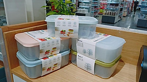 Bộ 6 hộp đựng thực phẩm chữ nhật Inochi Hokkaido (500-750-1000-1500-2000-2500ml)