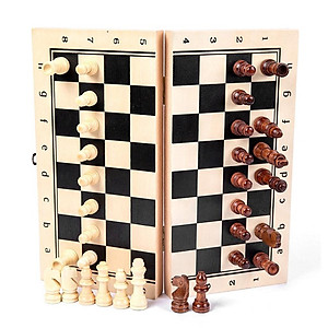 Cờ Vua Nam Châm  Bằng Gỗ Cao Cấp Chọn Size - Bộ Cờ Vua Cao Cấp Gỗ Tự Nhiên Có Gắn Nam Châm Chính Hãng miDoctor