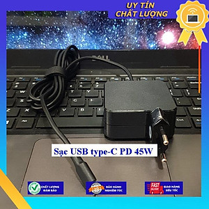Sạc dùng cho các loại laptop dùng chân sạc USB type-C PD 45W - Hàng Nhập Khẩu New Seal