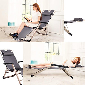 Ghế xếp thư giãn, Khung sắt cao cấp, Ghế xếp nằm ngủ trưa gấp gọn tiện lợi New Beginning