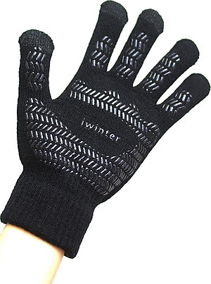 Găng tay len cảm ứng điện thoại màu ĐEN - SP190918251