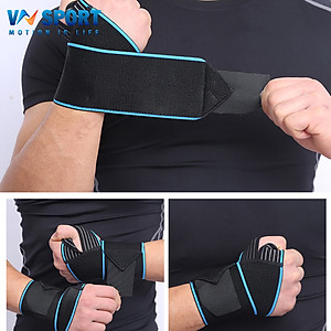 Băng Trợ Lực Cổ Tay VNSPORT - GF066 , Băng Cổ Tay Tập Gym Kết Hợp Các Bộ Môn Thể Thao Trên Cạn, Băng Cuốn Cổ Tay Cao Cấp VNSPORT Rất Êm - Có Độ Co Giãn Đàn Hồi Cao ( 1 Đôi )