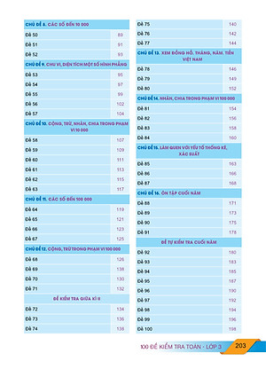 Sách - 100 Đề Kiểm Tra Toán Lớp 3 - Biên soạn theo chương trình GDPT mới - ndbooks