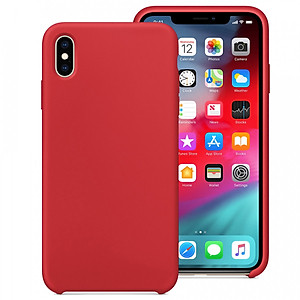 Ốp lưng silicone case cho iPhone X/ XS chống sốc chống bám bẩn có lớp nhung lót mặt trong chống trầy xước điện thoại - Hàng chính hãng 