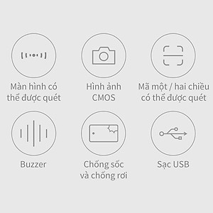 Máy Quét Mã Vạch Deli - Kết Nối Bluetooth, Độ Phân Giải Cao - Phù Hợp Cho Cửa Hàng, Siêu Thị - Hàng Chính Hãng - E14953W/E14953/E14952