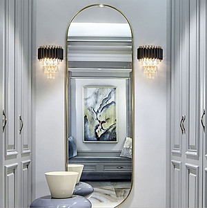 Đèn gắn tường ANGAR pha lê 3 tầng sang trọng trang trí nội thất hiện đại - (103).