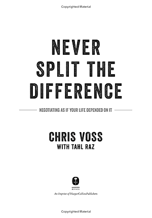 Sách Never Split The Difference