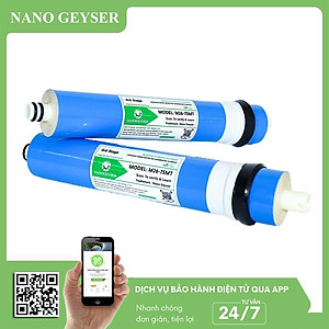 Lõi lọc nước số 4 máy RO, Màng RO Nano Geyser, Dùng cho các dòng máy lọc nước RO, Kangaroo, Karofi, Aqua - Hàng Chính Hãng