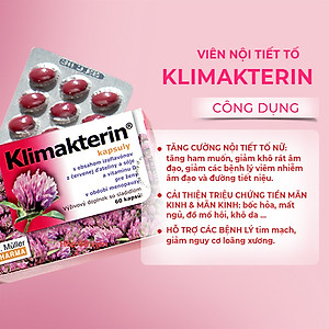 Combo 2 Hộp Viên Nội Tiết Tố Nữ Klimakterin - Estrogen Thảo Dược - Cân Bằng Nội Tiết Tố Nữ - Chậm Quá Trình Lão Hóa, Mãn Kinh - Dr. Muller Từ Cộng Hòa Séc