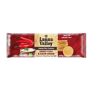 Bánh Gạo Hữu Cơ Lanna Valley (100g) - Vị Truyền Thống, Vị BBQ, Vị Phô Mai, Vị Chua Cay