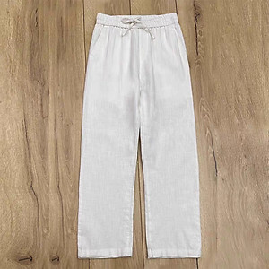 quần nam đũi linen đi biển