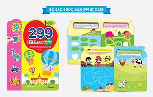Bộ sách bóc dán phát triển trí tuệ cảm xúc CQ, IQ, EQ 299+ Stickers