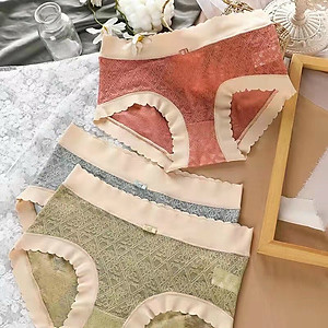 |Mã QL08| Combo 5 Quần Lót Ren Nữ - Quần Chip Nữ Cạp Và Viền Su Mát Lạnh Co Giãn Thoải Mái - Mẫu Mới  - Quần Lót Nữ Cao Cấp