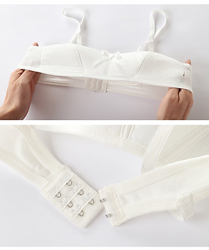 Bộ 3 áo lót học sinh dây nhỏ móc khóa tùy chỉnh không gọng không mút mềm mại thích hợp cho học sinh cấp 2, cấp 3