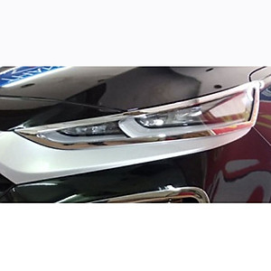 Ốp Viền Đèn Pha, Hậu Mạ Crom Dành Cho Xe Ô Tô Hyundai Santafe 2019-2020