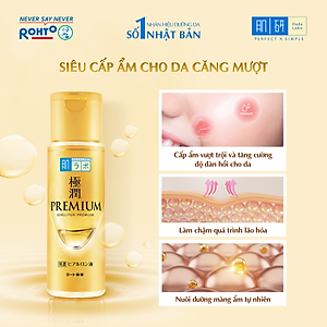 Lotion dưỡng ẩm cao cấp - Siêu cấp ẩm cho da căng mượt Hada Labo Gokujyun Premium Hydrating Lotion (170ml)