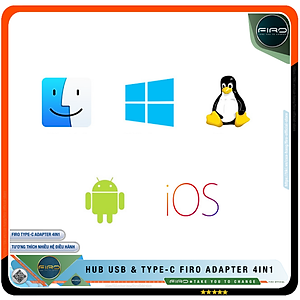 Hub Type C FIRO Và Hub USB FIRO 3.0 Adapter 4in1 - Bộ Chia USB FIRO Ra Nhiều Cổng Kết Nối Chuyển Đổi Cho Laptop,PC, Máy Tính Đa Năng - Hub FIRO Hỗ Trợ Sạc Pin, Kết Nối Đa Năng Ổ Cứng, Bàn Phím, Chuột, Máy In, Thiết Bị Chia Ổ USB - Hàng Chính Hãng