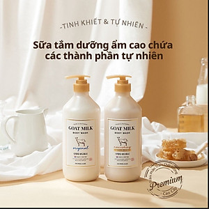 Sữa tắm sữa dê dưỡng trắng, dưỡng ẩm sâu Shower Mate Goat Milk 800ML