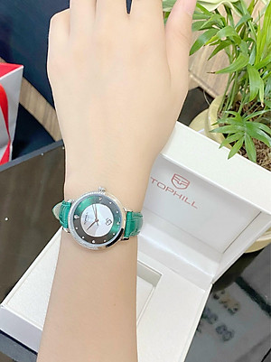 Mua ĐỒNG HỒ TOPHILL Nữ dây da xanh lục cực ấn tượng