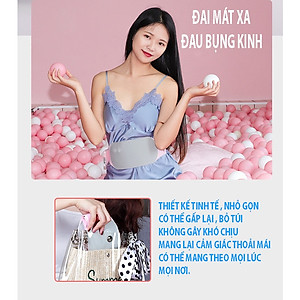 [Máy] Đai Đeo Massage Giảm Đau, Tan Mỡ Bụng, Sưởi Ấm Bụng Phụ Nữ Kỳ Kinh Nguyệt Bằng Sóng Hồng Ngoại Cao Cấp Chính Hãng