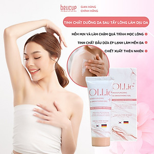 Kem tẩy lông OLLIE + gel dưỡng ngăn mọc lông OLLIE , tẩy lông bikini, nách, tay, chân, an toàn không đau rát dung tích 70ml