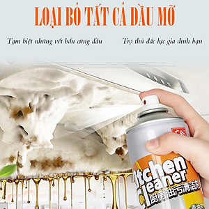 Bình Xịt Tẩy Rửa Vệ Sinh Nhà Bếp Đa Năng Dung Tích 500ml Loại Bỏ Dầu Mỡ Lâu Năm