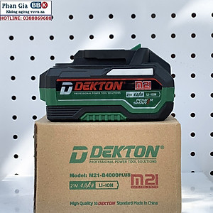 Pin Dekton M21-21V 4A PLUS (Pin chống cháy chống sốc)