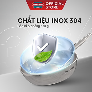 Chảo Inox đa lớp Sunhouse IN20M6/IN24M6/IN28M6