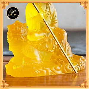 Tượng phật Địa Tạng Vương Bồ Tát cao 10cm tượng phật để ô tô đồ thờ cúng shop Diệu Tâm mẫu Địa Tạng LL 10cm cưỡi hổ