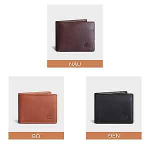 Ví nam da bò Lata ( Thời trang nam - Ví da thật LVN70 )