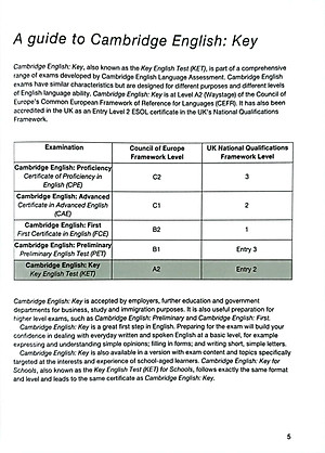 Cambridge English KEY - Key English Test 7 with Answers 