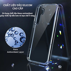 Ốp lưng dẻo silicon trong suốt mỏng 0.6mm cho Samsung Galaxy A55 A35 A25 A15 A05 A05s M15 hiệu HOTCASE Thin - Hàng nhập khẩu