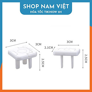 Set 10 Bịt Ổ Điện Chống Giật, Miếng Chặn Ổ Điện Chống Cháy Bảo Vệ An Toàn Cho Bé - Chính Hãng NAVIVU