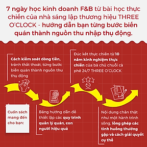 Sách - 7 Ngày Học Kinh Doanh F&B - Để Bạn Làm ĐÚNG Mọi Thứ Ngay Từ Đầu