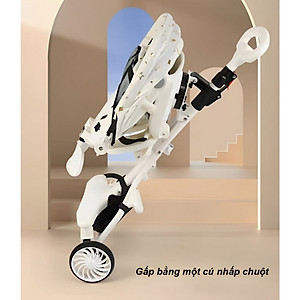 Xe đẩy cho bé 2 chiều có thể gấp gọn linh hoạt,chịu lực trên 50kg ,3 tư thế ngả sâu có giảm sóc cho bé yêu