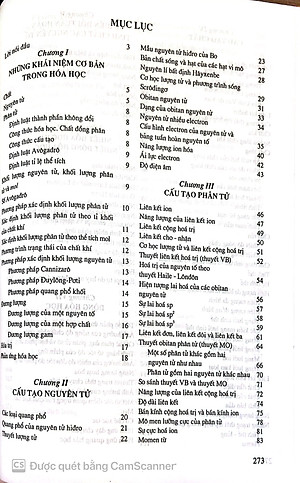 Hóa Học Vô Cơ Cơ Bản Tập 1 - Lí Thuyết Đại cương Về Hóa học 