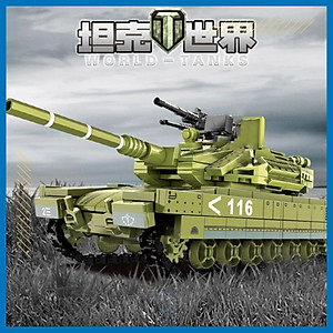 Đồ chơi lắp ráp sáng tạo xe tăng chủ lực Merkava MK-4, 475 chi tiết nhiều kiểu chơi vui nhộn cho bé
