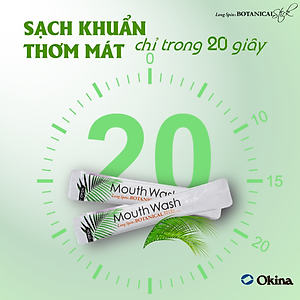 Nước súc miệng dạng thanh LONG SPIN BOTANICAL Nhật Bản hương Thảo Mộc – Combo 10 thanh x 10ml