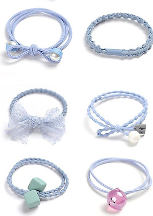 Sét 12 dây buộc tóc cao cấp xuất Hàn HD07