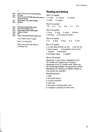 Cambridge English Movers 1 for Revised Exam from 2018 Ans Booklet