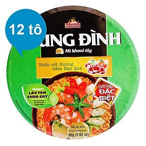 Thùng 12 Tô Mì Khoai Tây Cung Đình Hương Vị Lẩu Tôm Chua Cay