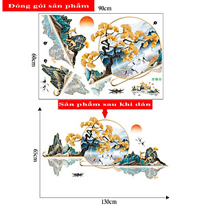 Sticker Giấy Dán Tường Decal Dán tường Tranh Dán Tường Trang Trí Tường Mẫu ZH-1019